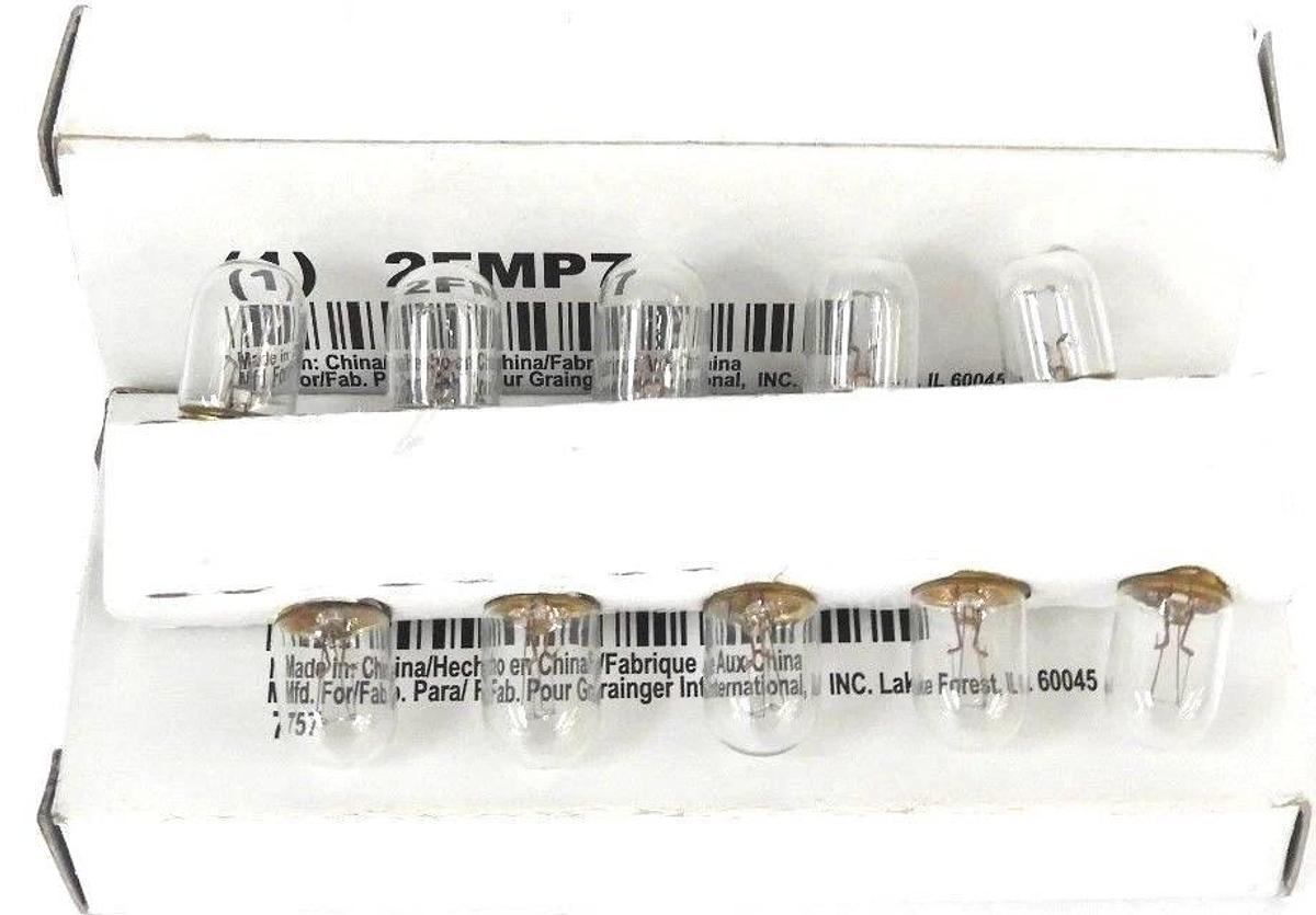 Used LOT OF 20 NEW LUMAPRO 2FMP7 MINIATURE LAMP BULBS