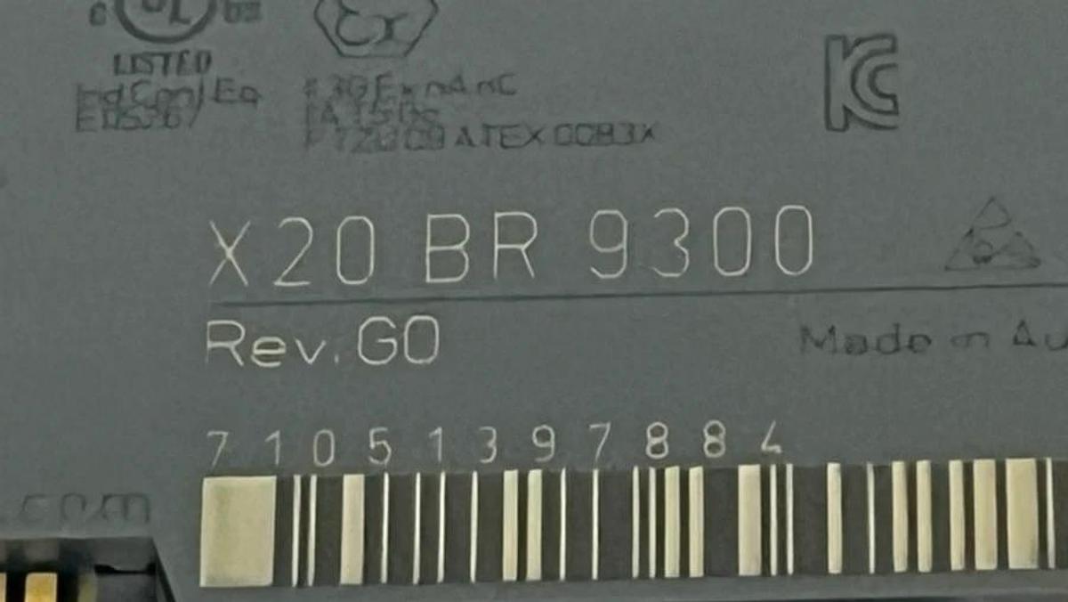 Used B&R Automation X20BR9300 Bus Receiver Module – X2X Link, 24VDC, 7W Power Feed
