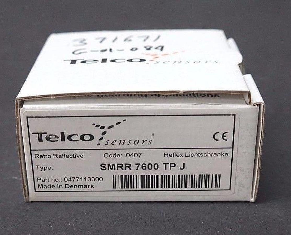 Used NIB TELCO SMRR7600TPJ RETRO REFLECTIVE SENSOR SMRR-7600-TP-J PART NO. 0477113300