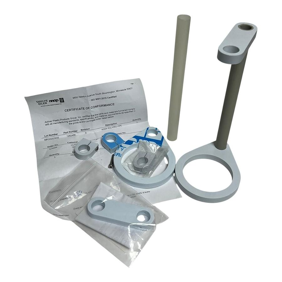 Used Seelye Eiler MAP Activar 1282489 Drip Cup Holder Riser Polypro Pipe New