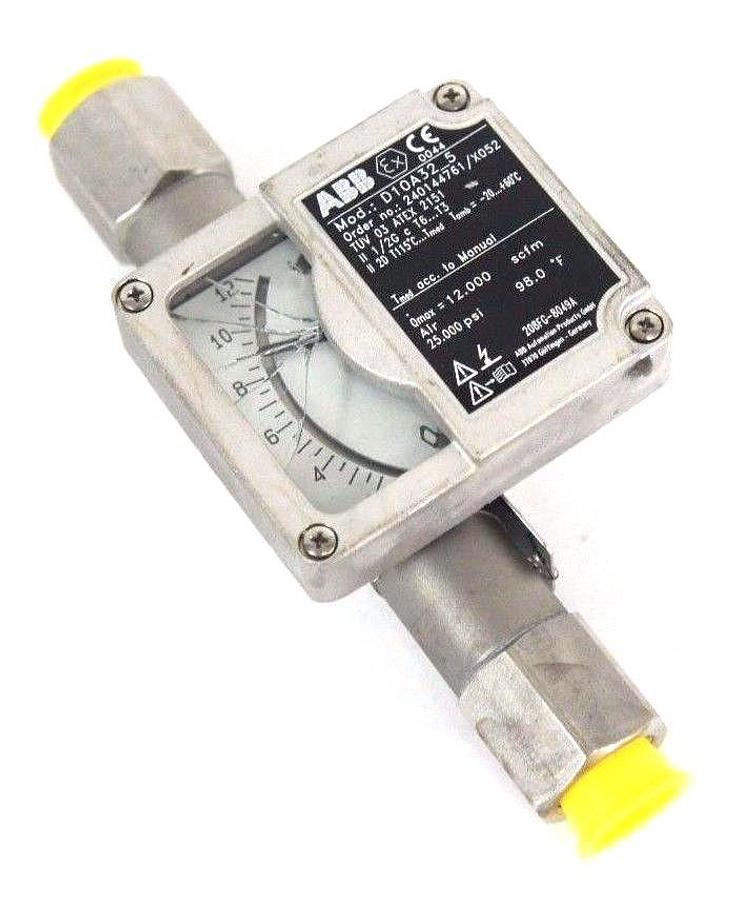 Used NEW ABB D10A32-5 FLOWMETER 1/2" NPT ORDER NO. 240144761/X052 D10A325