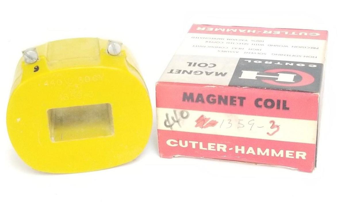 Used CUTLER-HAMMER 1359-3 MAGNET COIL 440V, 60CY, 13593