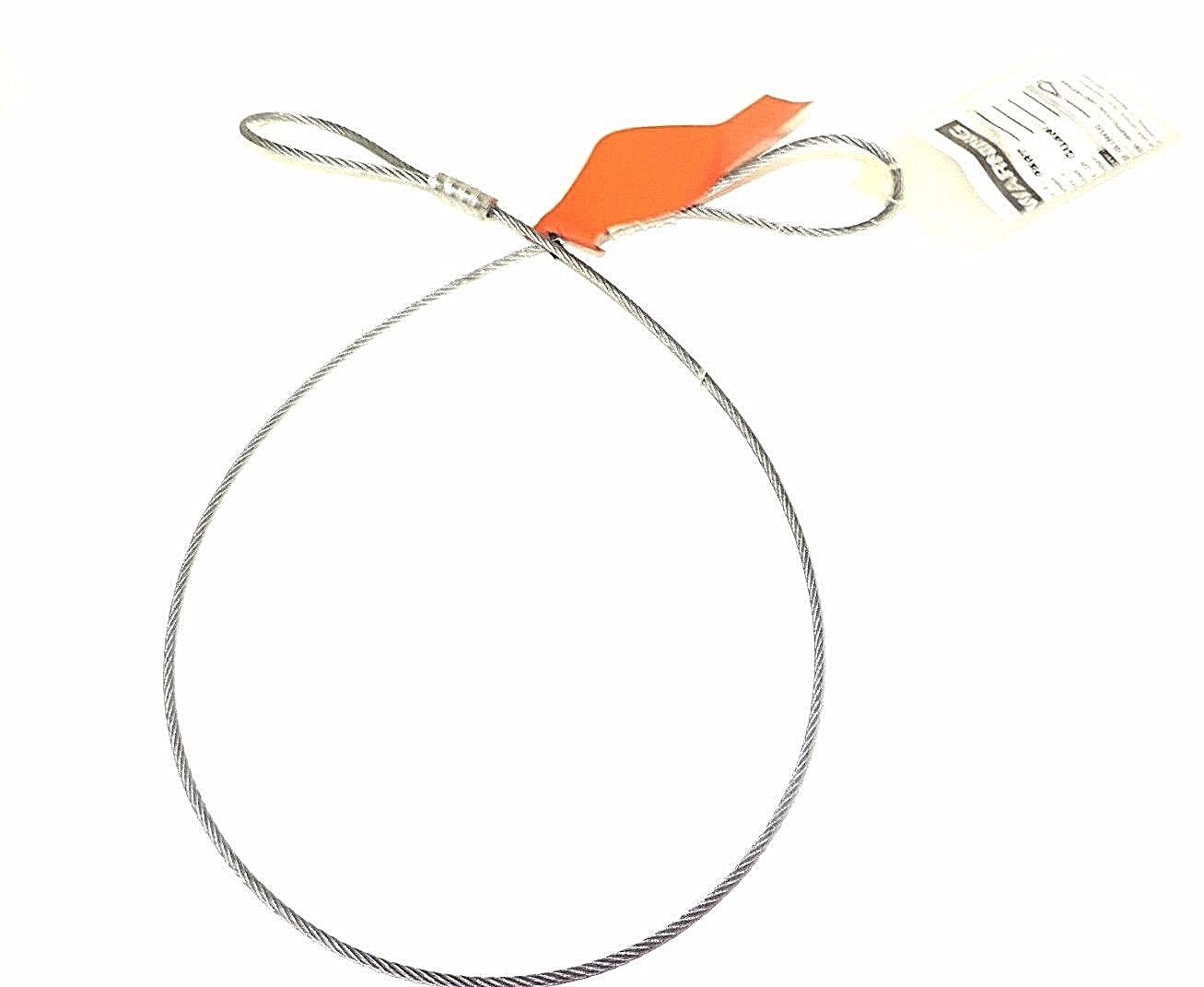 NEW SERVICE INDUSTRIAL SUPPLY 4' WIRE ROPE SLING 3/16" DIAMETER