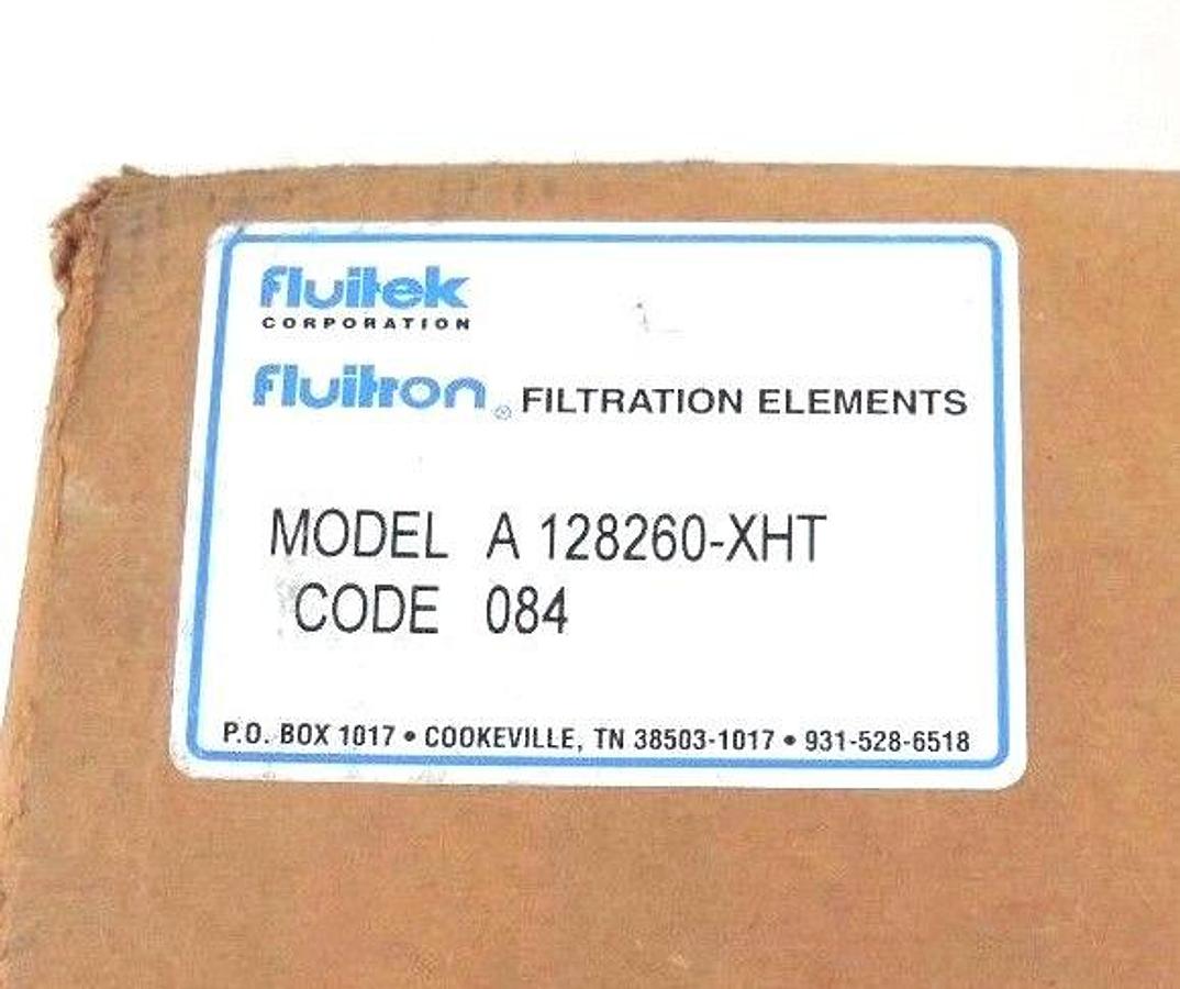 NIB FLUITEK MODEL A128260-XHT FLUITRON FILTRATION ELEMENT A128260XHT