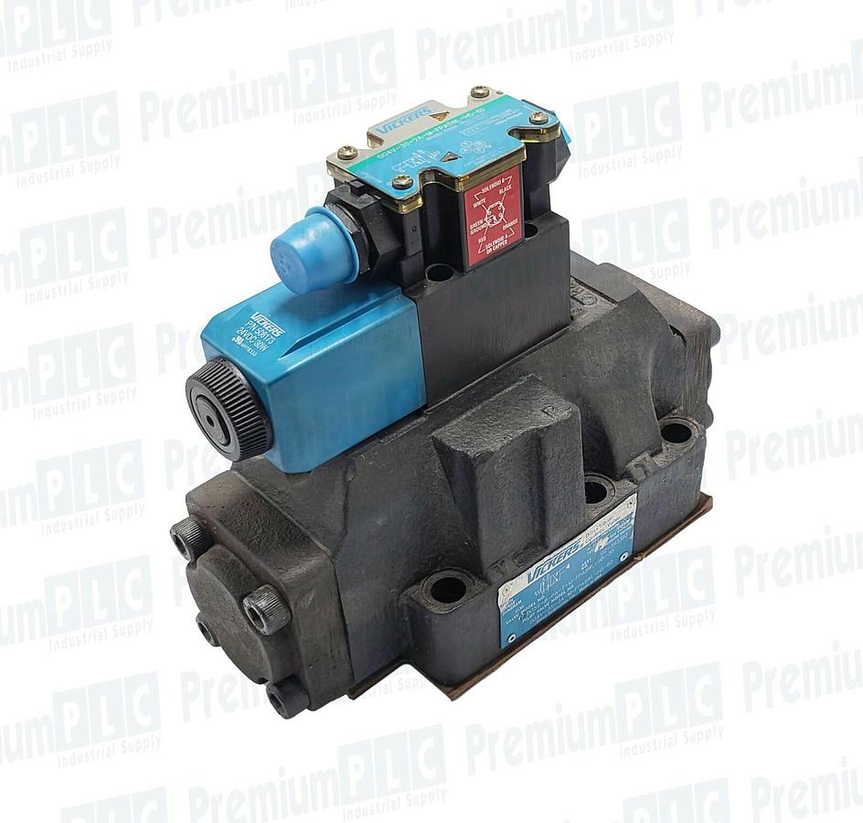 Used VICKERS DG5S-8-6A-T-M-FPA5WL-H5-30 VALVE 02-393393 W/ DG4V-3S-2A-M-FPA5WL-H5-60