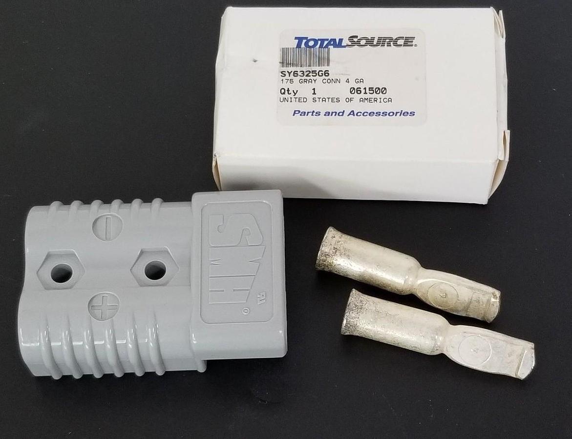 Used NIB TOTAL SOURCE SY6325G6 GRAY BATTERY CONNECTOR KIT SY 175A-600V
