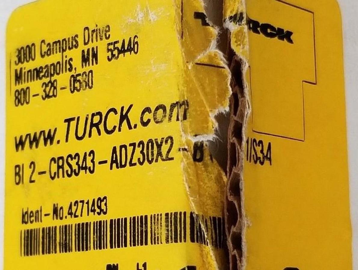 Used NEW TURCK BI2-CRS343-ADZ30X2-B1131/S34 PROXIMITY SENSOR BI2CRS343ADZ30X2B1131S34