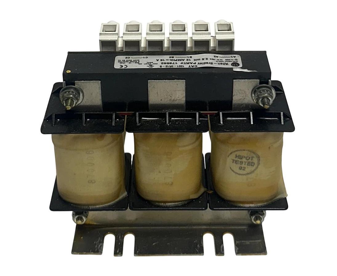 Used ALLEN BRADLEY 1321-3R12-B / 178562 LINE REACTOR 2.5mH 3PH 13213R12B USNP