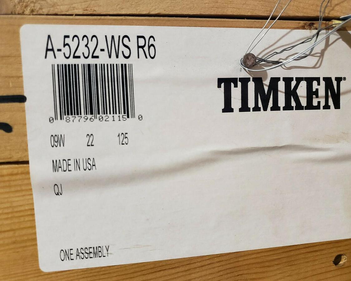 Used NEW TIMKEN A-5232-WS R6 CYLINDRICAL ROLLER BEARING A5232WSR6, 160x290x98.425mm