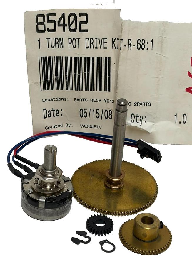 Used Clarostat 1 Turn Pot Drive Kit R-68:1 380C3 10000-S 85402 Potentiometer New