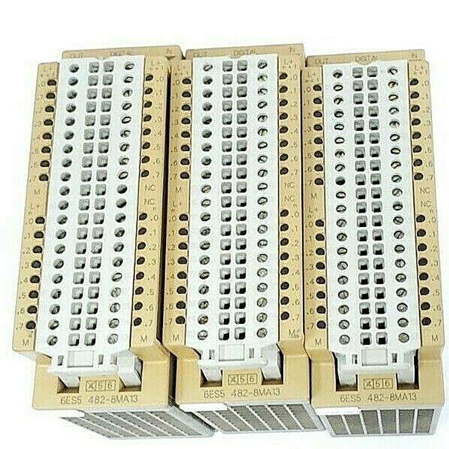 Used LOT OF 3 SIEMENS 6ES5 482-8MA13 SIMATIC S5 DIGITAL I/O MODULES 24VDC, 6ES54828MA