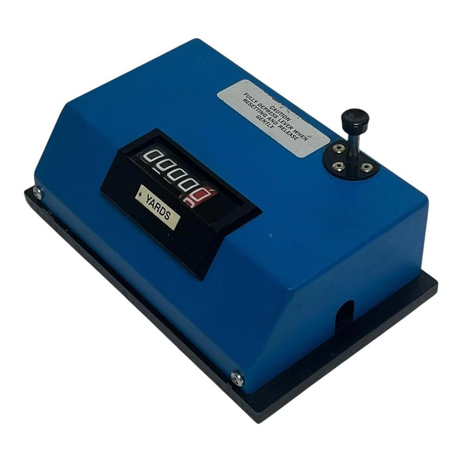 Used Trumeter 3602 Series Heavy Duty Mechanical Totalizing Length Counter 5-Digit