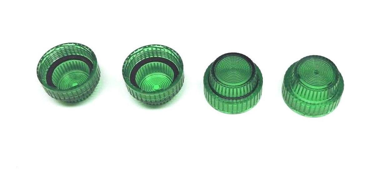 Used LOT OF 4 NEW SQUARE D 9001G9 PLASTIC LENSES GREEN 9001-G9