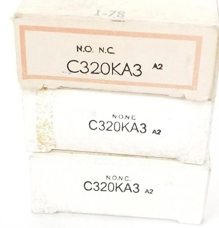 Used LOT OF 5 NIB CUTLER-HAMMER C320KA3 AUXILIARY CONTACTS 1NO/1NC 600VAC SER. A2