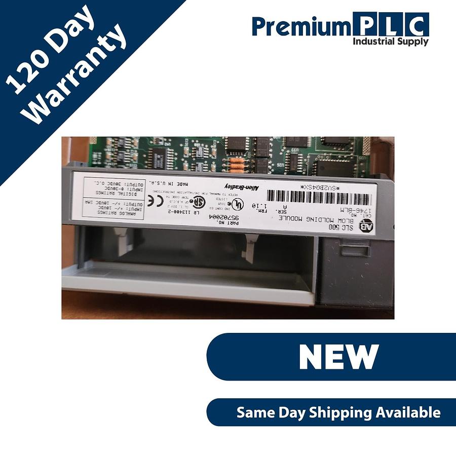 Used NEW ALLEN BRADLEY 1746-BLM /A BLOW MOLDING MODULE F/W REV 1.10 CAT REV. D01