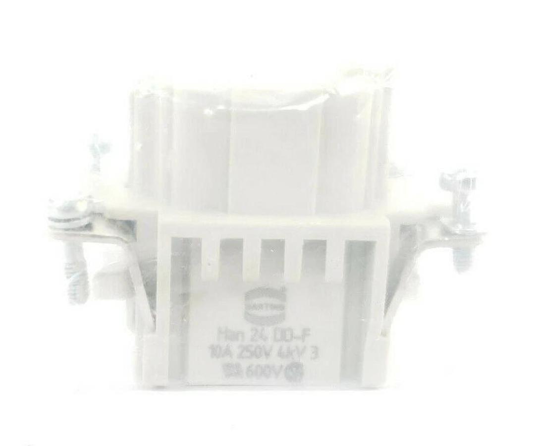 Used NEW HARTING HAN 24DD-F-C 24 PIN CONNECTOR 09160243101 HAN24DDFC