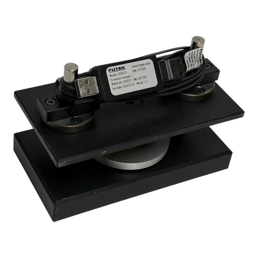 Used New FUTEK LSB200 50 lb S-Beam Load Cell USB220 Digital Conditioner Kit
