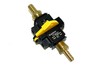 Used NORGREN T74E-4AA-P1N SHUT OFF VALVE 1/2'' W/ BRASS END CONNECTORS T74E4AAP1N