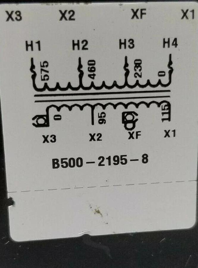 Used CUTLER HAMMER C0500E3CFB CONTROL TRANSFORMER 500VA 50/60HZ B500-2195-8