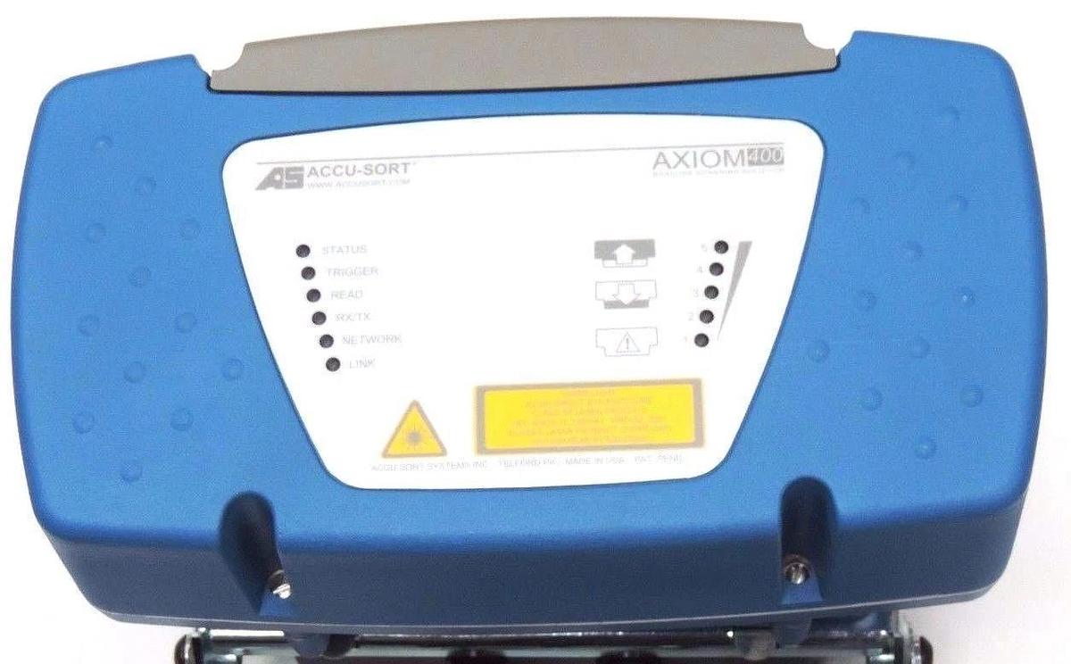 Used ACCU-SORT AXIOM 400 HIGH SPEED BAR CODE SCANNER W/ PS-4024 POWER SUPPLY
