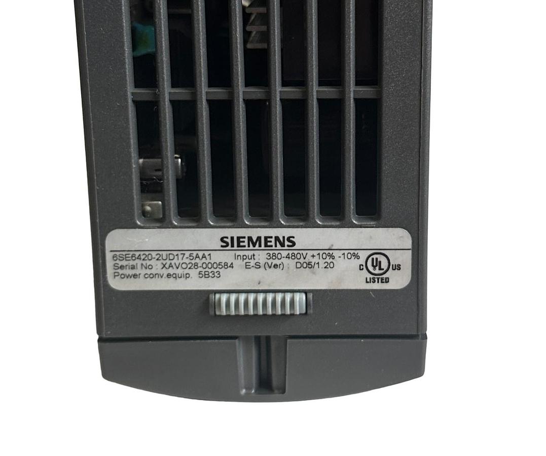 Used SIEMENS 6SE6420-2UD17-5AA1 / 6SE64202UD175AA1 MICROMASTER 420 0.75kW 480V NSNP