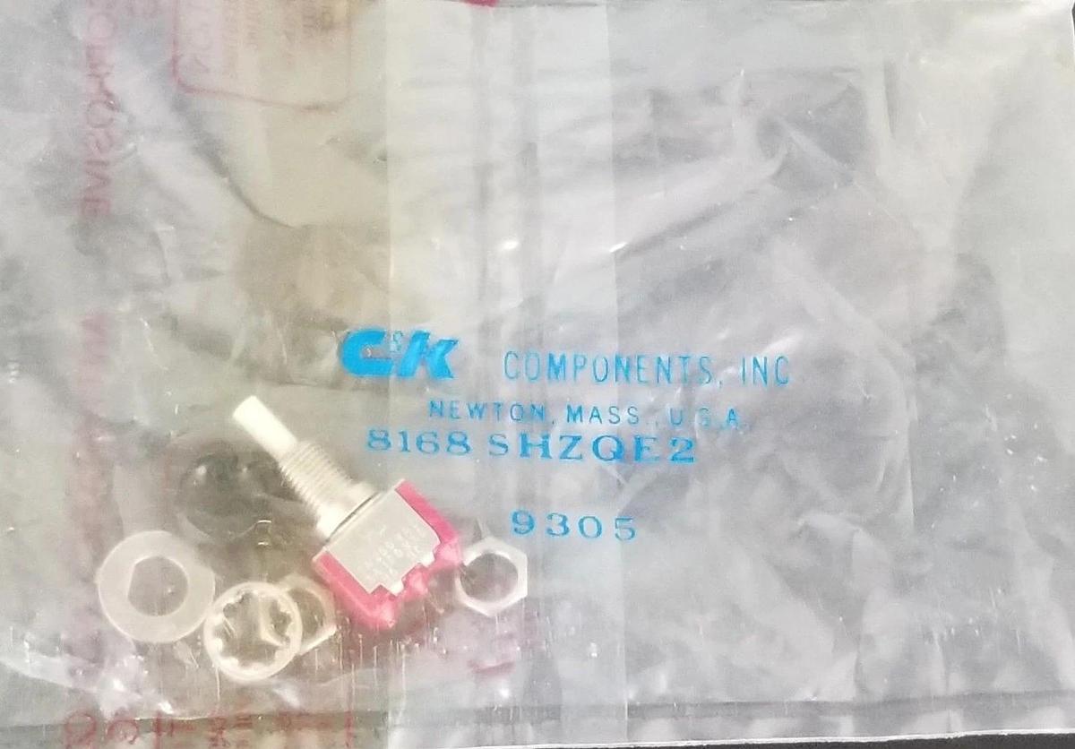 Used LOT OF 3 NEW C&K COMPONENTS 8168SHZQE2 PUSHBUTTON SWITCHES 9305
