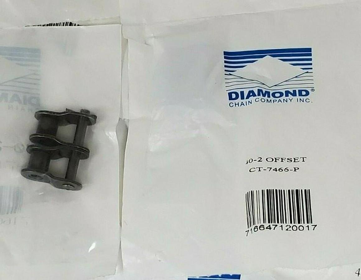 Used LOT OF 31 NEW DIAMOND CT-7466-P 40-2 OFFSET CHAIN LINKS #40 CT7466P