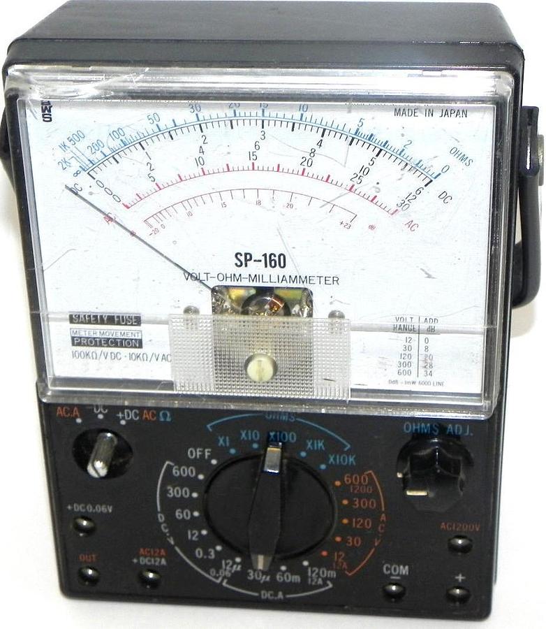 Used A.W. SPERRY INSTRUMENTS INC. SP-160 VOLT-OHM-MILLIAMMETER SP160