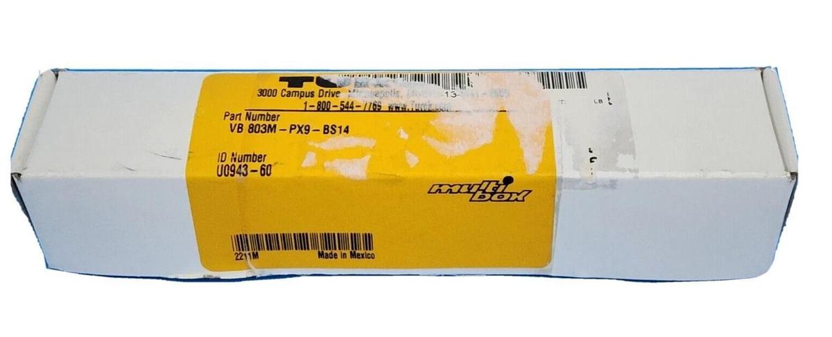 Used NIB TURCK VB-803M-PX9-BS14 JUNCTION BOX MULTIBOX 8 PORT U0943-60