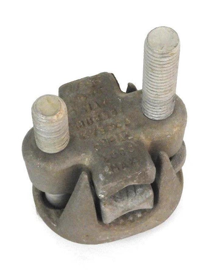 Used BURNDY KVS44A 2-BOLT CONNECTOR ACSR 900 MAX, CU-AL 3/0-1000 MAX
