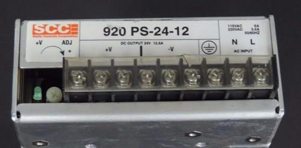 Used STATIC CONTROLS CORPORATION 920-PS-24-12 POWER SUPPLY 115-230VAC 920PS2412