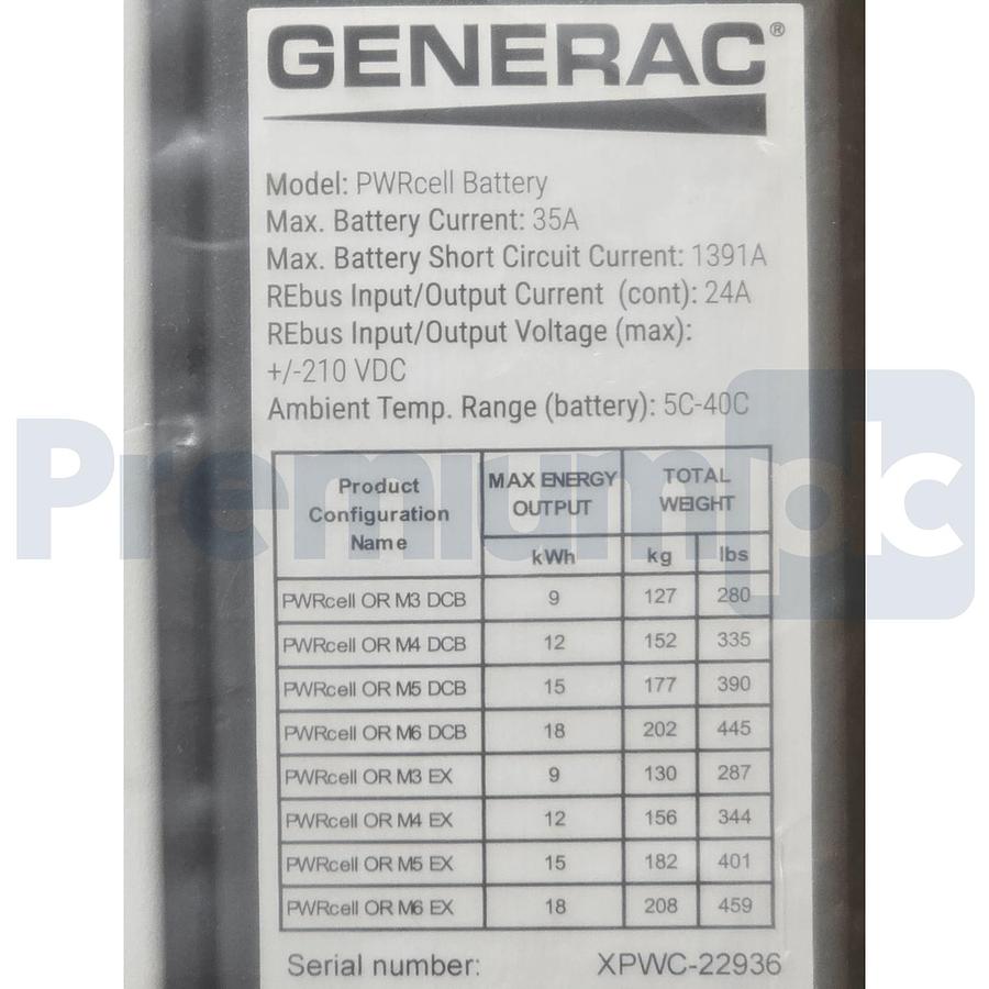 Used Generac APKE00028 | PWRcell Outdoor Rated 3R Battery Cabinet Enclosure NSMP