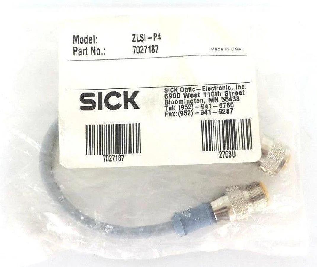 Used NEW SICK OPTIC MODEL ZLSI-P4 SENSOR CORD 7027187