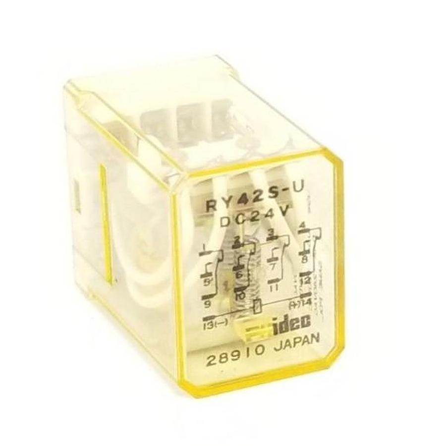 Used NEW IDEC RY42S-U DC24V RELAY 24VDC COIL 28910