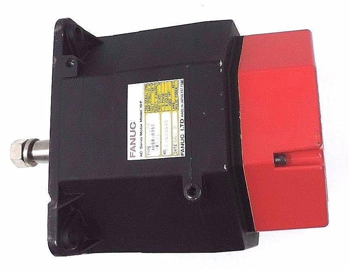 Used NEW FANUC A06B-0351-B731 AC SERVO MOTOR MODEL 10F, 21AMP, 2000RPM, 148V