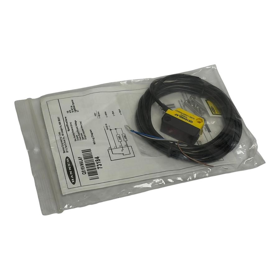 Banner QS18VN6LAF Laser Photoelectric Sensor 73184 NPN Background Suppression