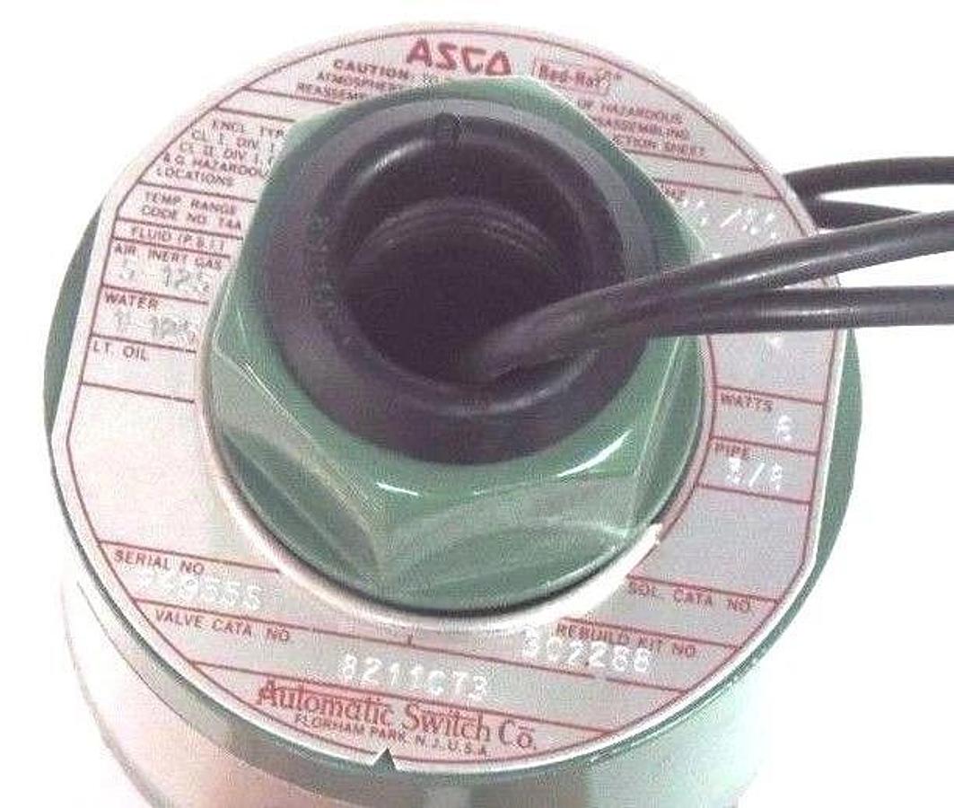 NEW ASCO 8211C73 SOLENOID VALVE 3/8" NPT 110-120V 50/60HZ 302288 REBUILD KIT