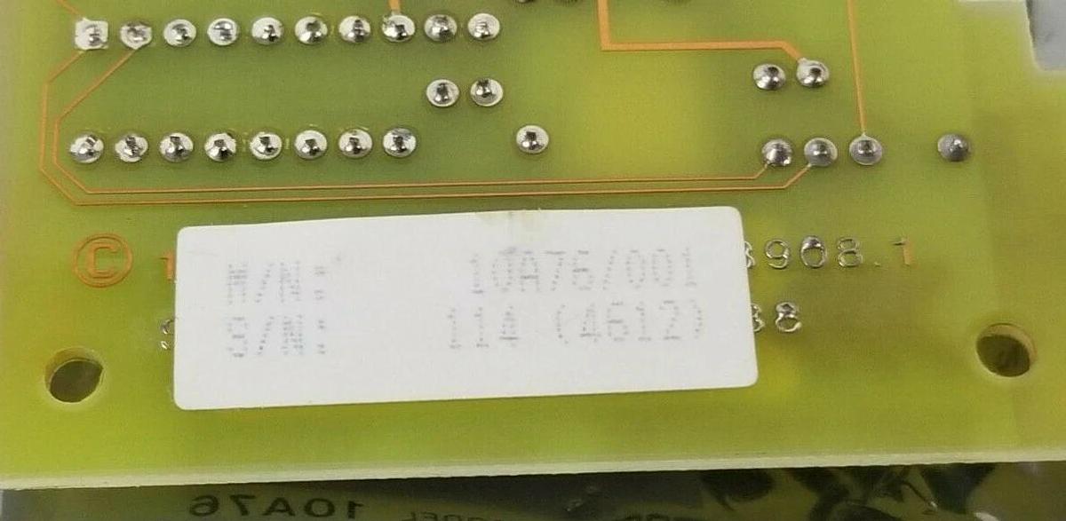 NEW DAYTRONIC MODEL: 10A76 ACCELEROMETER VIBRATION BOARD H/W: 1.2 10A76/001