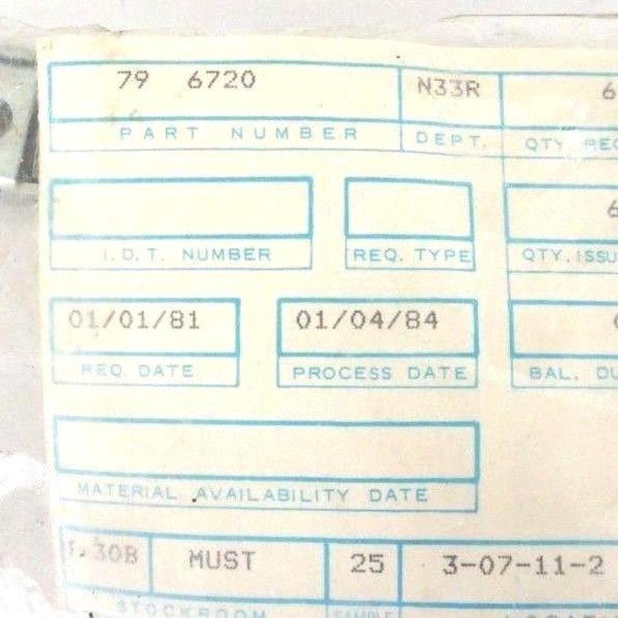 Used LOT OF 6 NEW EATON CUTLER HAMMER 79-6720 ACCESSORY BRACKETS 796720