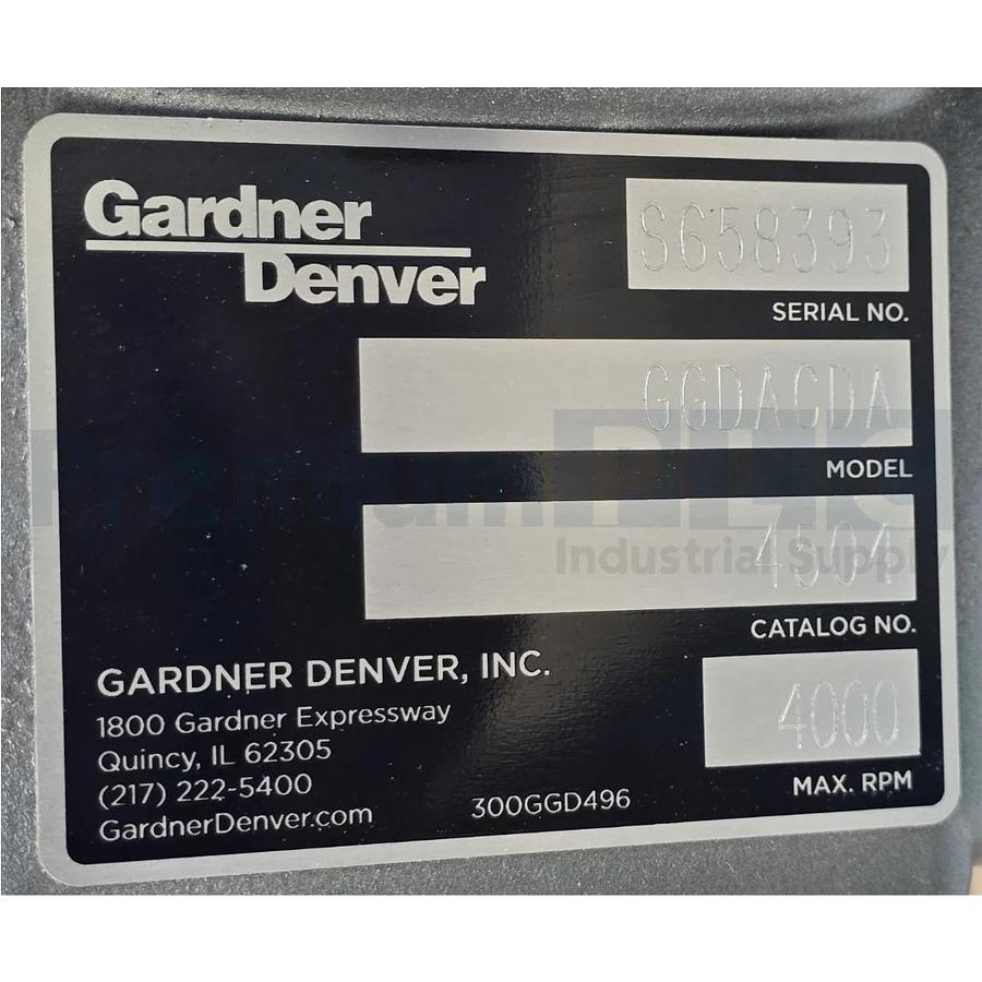 NEW GARDNER DENVER GGDACDA DuroFlow 4504 PD AIR BLOWER 4000RPM 4504-HL STD