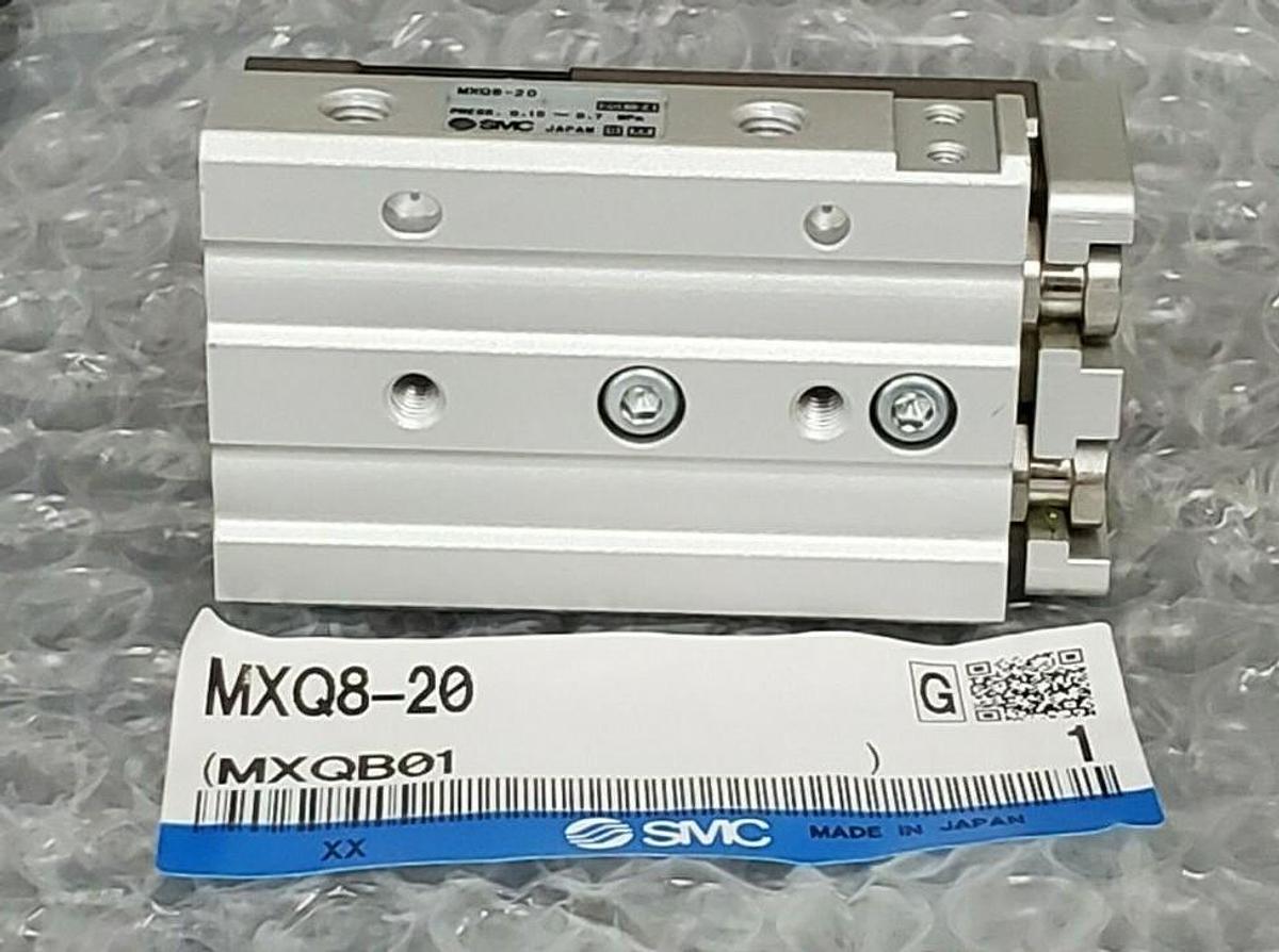Used NEW SMC MXQ8-20 SERIES MXQ AIR SLIDE TABLE CYLINDER MXQB01 MXQ820