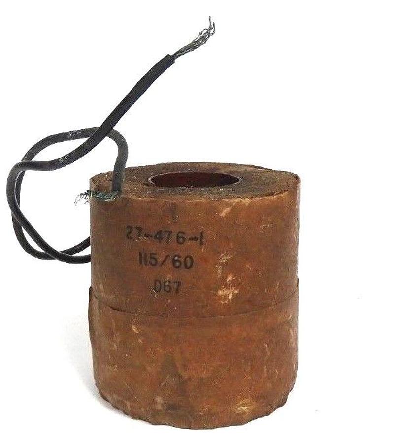 Used ASCO 27-476-1 SOLENOID COIL 274761 115/60