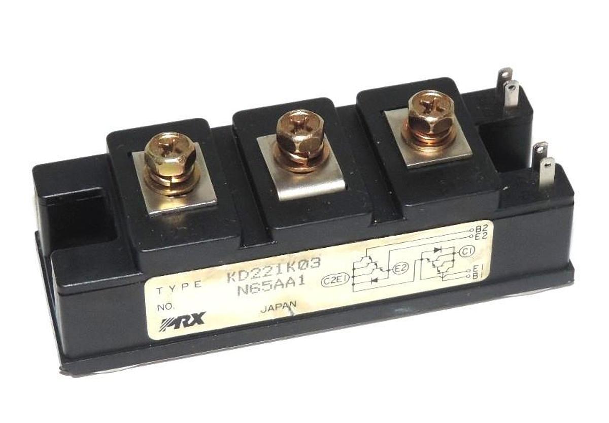 Used POWEREX KD221K03 POWER DARLINGTON TRANSISTOR, 30AM, 1000V, N65AA1