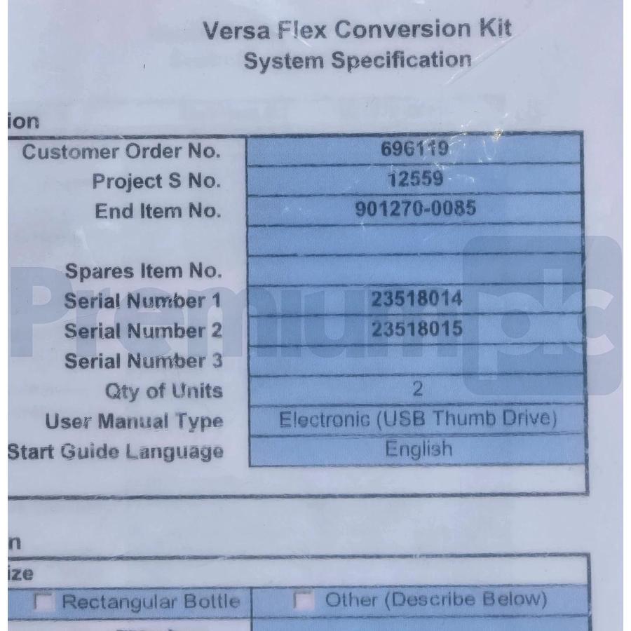 Thermo Scientific Versa Flex FR44HD (WH) Checkweigher Controller Kit 901270-0085