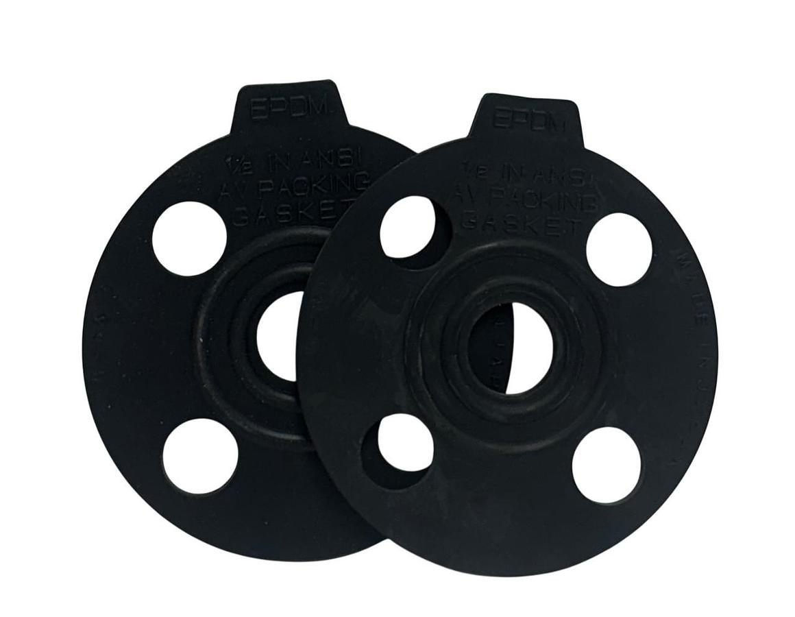 Used 2 ASAHI 1/2 IN ANSI AV PACKING GASKETS EPDM OEM 1/2'' FLANGE LOW-TORQUE NSNP