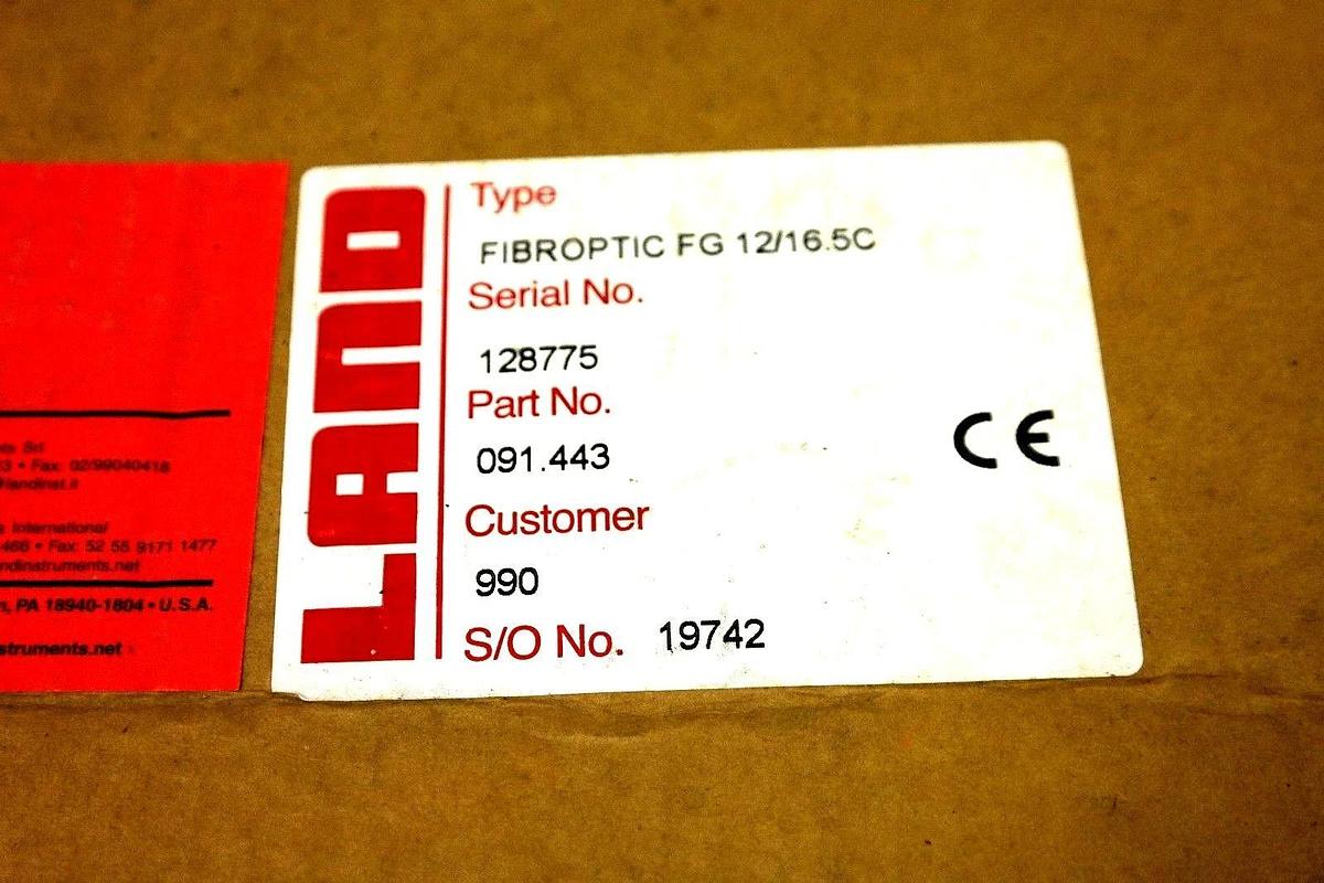Used NIB LAND FIBROPTIC FG 12/16.5C THERMOMETER W/ EMISSIVITY ADJUSTMENT P/N: 091.443