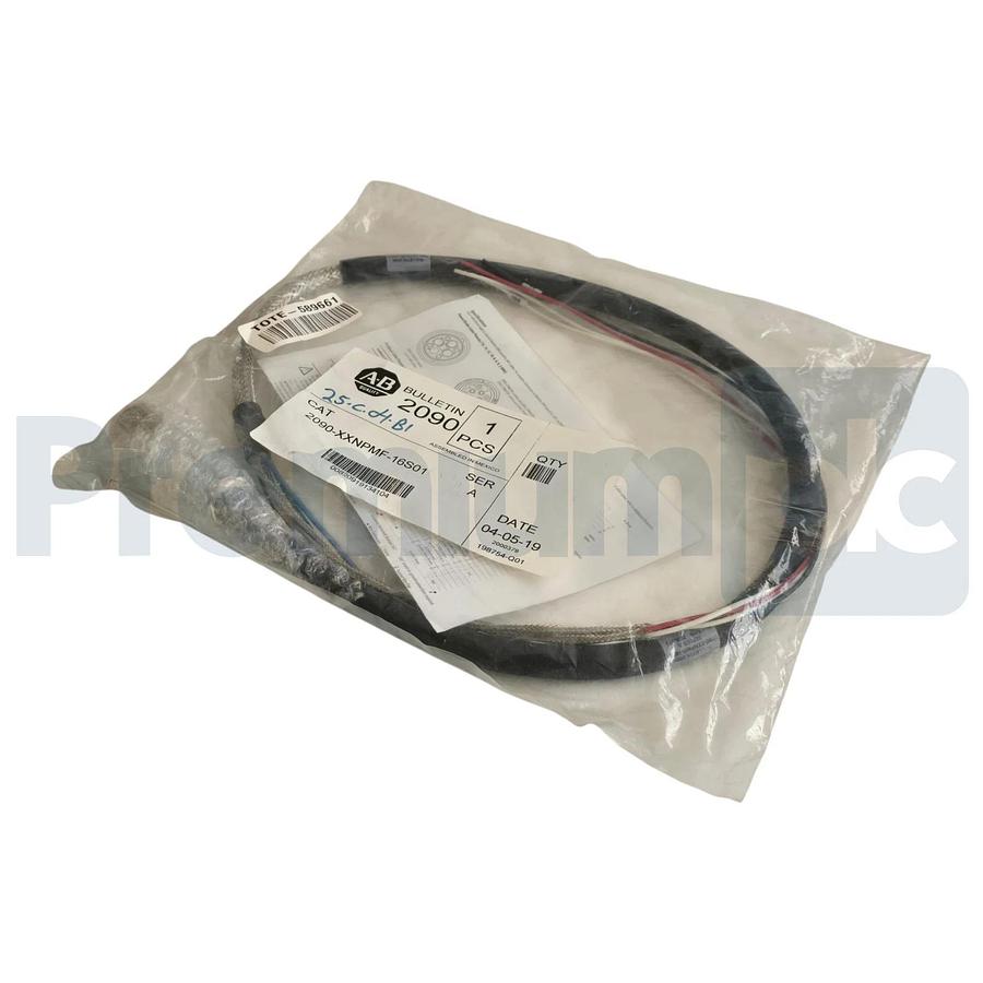 Used Allen-Bradley 2090-XXNPMF-16S01 /A Kinetix Power Cable 16AWG 1m M23 Connector
