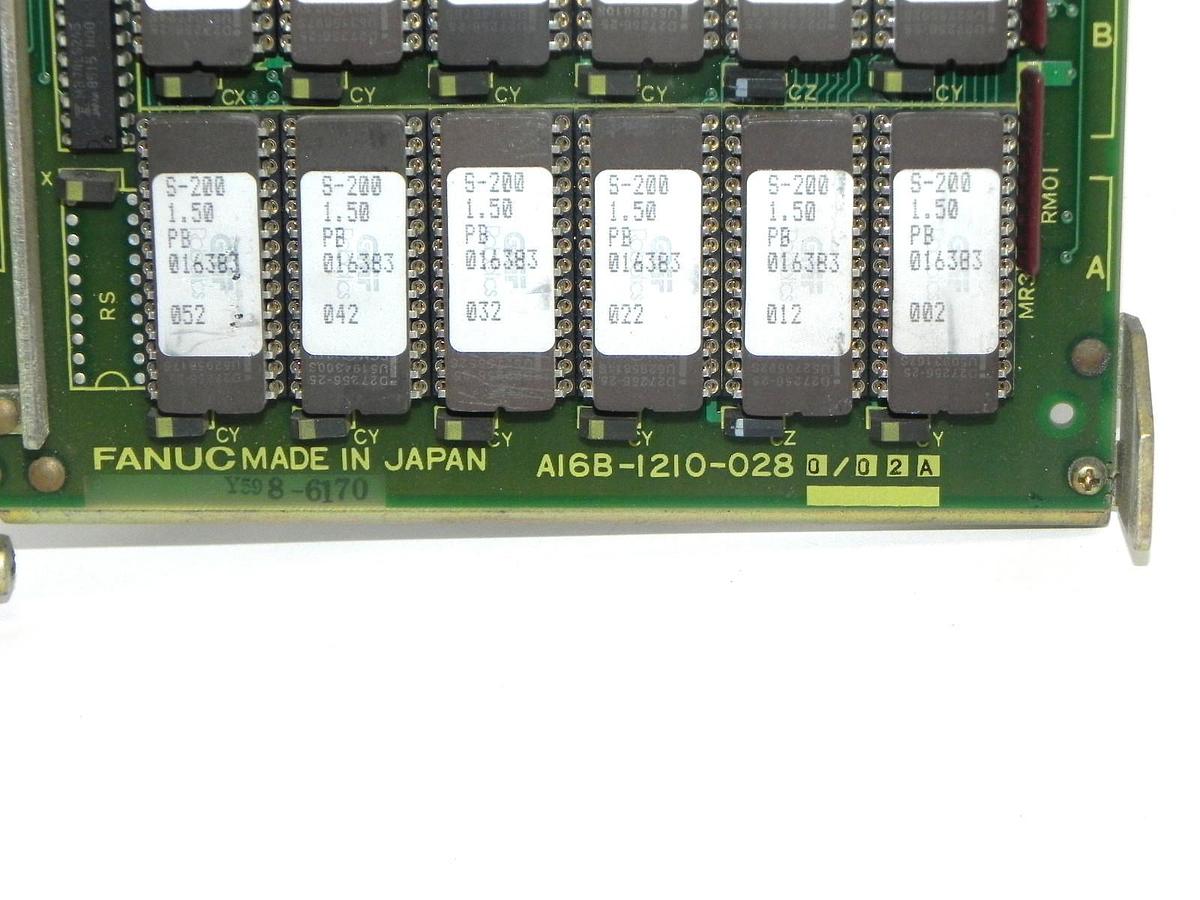 Used FANUC A16B-1210-0280/02A ROM MEMORY BOARD A16B12100280 W/ ROM A320-1210-T286/02