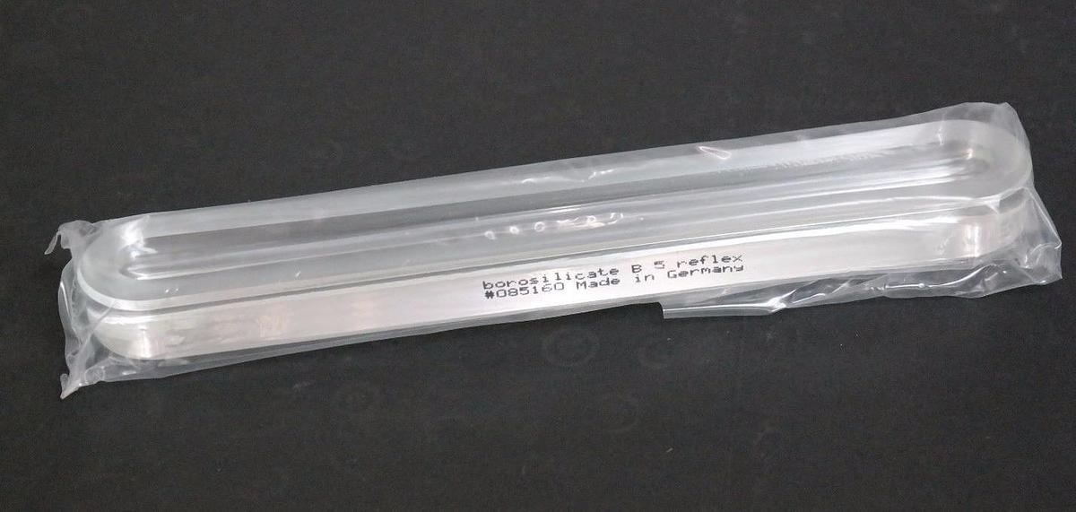 Used LOT OF 2 NIB SCHAUGLASS 8.625X1.347X0.688" BOROSILICATE B 5 REFLEX GAUGE GLASSES