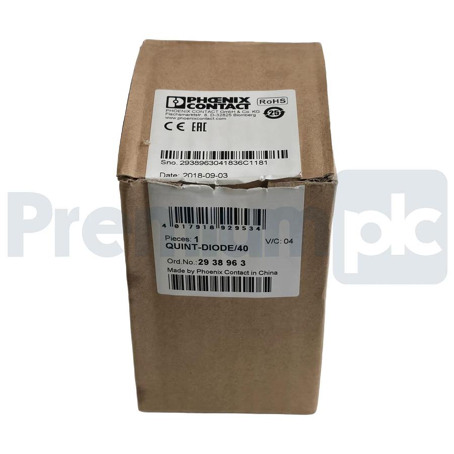 Phoenix Contact 2938963 | QUINT-DIODE/40 Redundancy Power Module 24VDC 40A NSMP